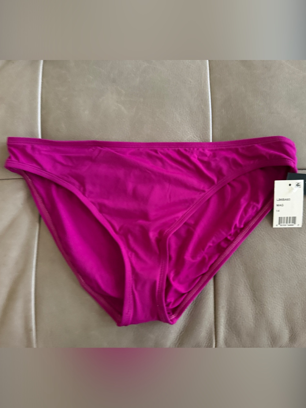La Blanca Hot Pink Magenta Bikini Bottom sz 14